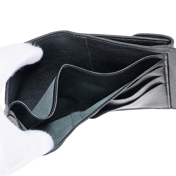 並行輸入 イルビゾンテ 2つ折り財布 IL BISONTE ヴァッケッタ C0424 P 153ユニセックス ブラック 黒 | IL BISONTE | 05