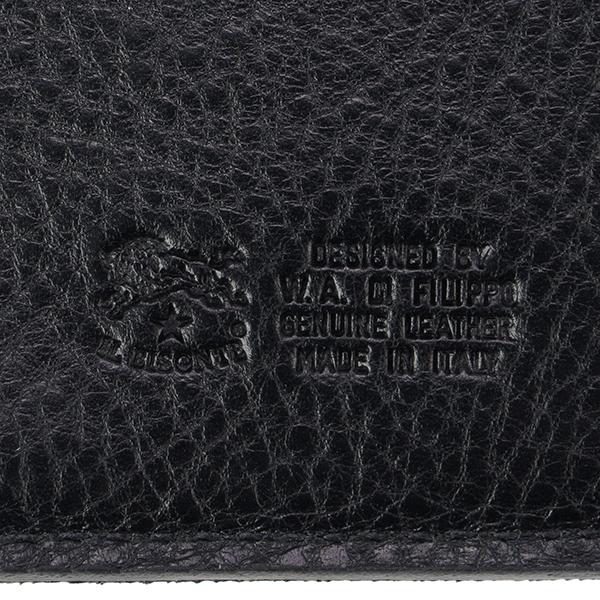 並行輸入 イルビゾンテ 2つ折り財布 IL BISONTE ヴァッケッタ C0424 P 153ユニセックス ブラック 黒 | IL BISONTE | 08