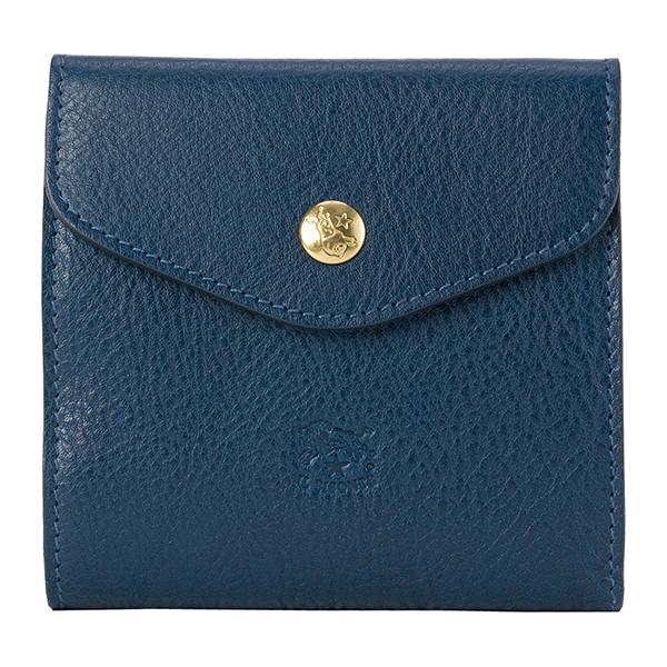 並行輸入 イルビゾンテ 2つ折り財布 IL BISONTE ヴァッケッタ C0424 P 866ユニセックス ネイビー 紺 青 | IL BISONTE