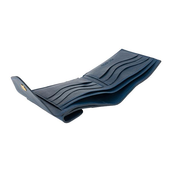 並行輸入 イルビゾンテ 2つ折り財布 IL BISONTE ヴァッケッタ C0424 P 866ユニセックス ネイビー 紺 青 | IL BISONTE | 04