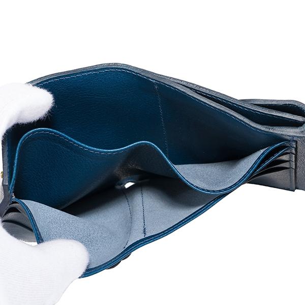 並行輸入 イルビゾンテ 2つ折り財布 IL BISONTE ヴァッケッタ C0424 P 866ユニセックス ネイビー 紺 青 | IL BISONTE | 05