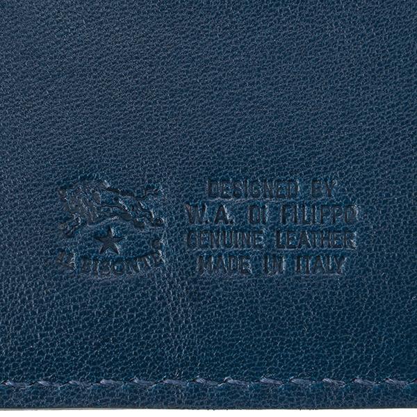 並行輸入 イルビゾンテ 2つ折り財布 IL BISONTE ヴァッケッタ C0424 P 866ユニセックス ネイビー 紺 青 | IL BISONTE | 08