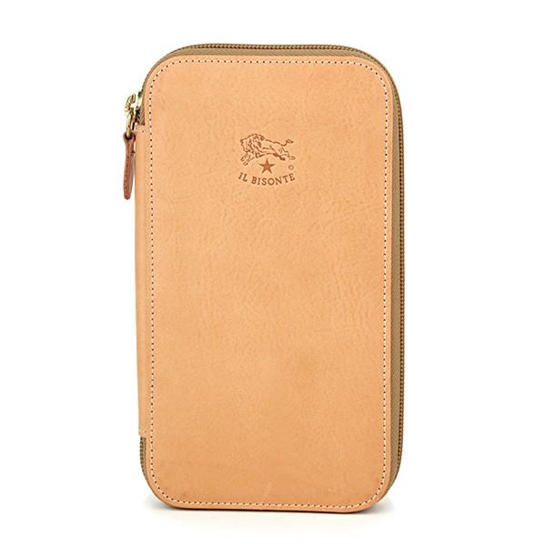 並行輸入 イルビゾンテ  長財布(ラウンドファスナー) ヴァッケッタ C0442 P 120 ナチュラル 爆買 | IL BISONTE