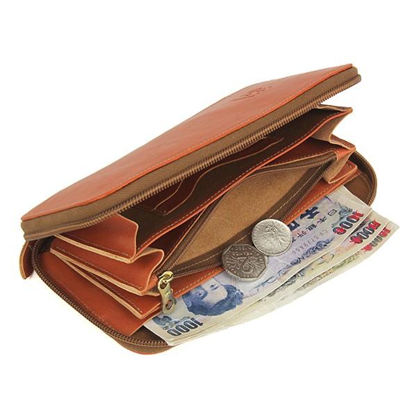 並行輸入 イルビゾンテ  長財布(ラウンドファスナー) ヴァッケッタ C0442 P145 ブラウン 茶 爆買 | IL BISONTE | 04