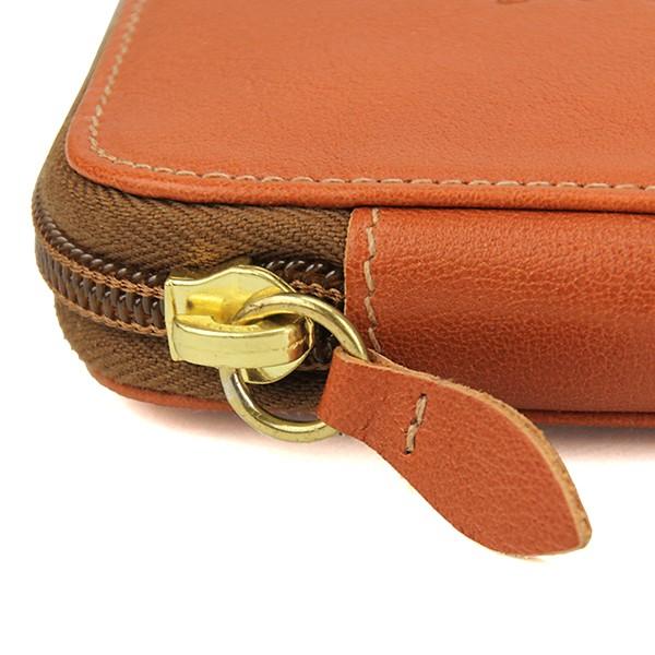 並行輸入 イルビゾンテ  長財布(ラウンドファスナー) ヴァッケッタ C0442 P145 ブラウン 茶 爆買 | IL BISONTE | 08
