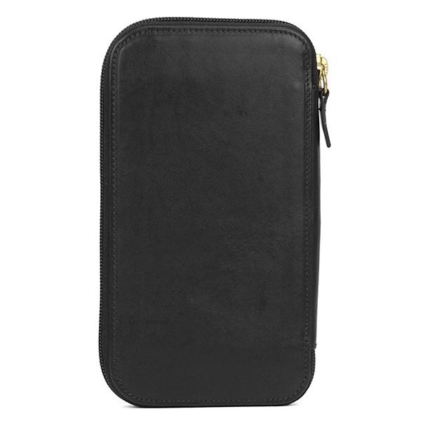 並行輸入 イルビゾンテ  長財布(ラウンドファスナー) ヴァッケッタ C0442 P153 ブラック 黒 爆買 | IL BISONTE | 01