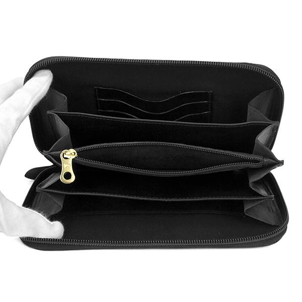 並行輸入 イルビゾンテ  長財布(ラウンドファスナー) ヴァッケッタ C0442 P153 ブラック 黒 爆買 | IL BISONTE | 03