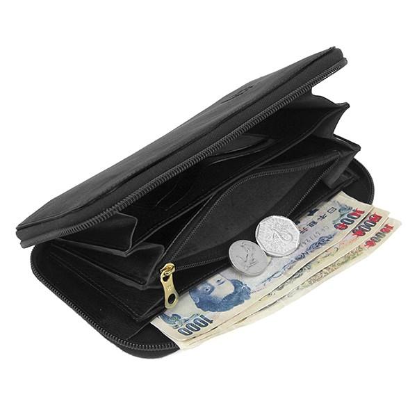 並行輸入 イルビゾンテ  長財布(ラウンドファスナー) ヴァッケッタ C0442 P153 ブラック 黒 爆買 | IL BISONTE | 04