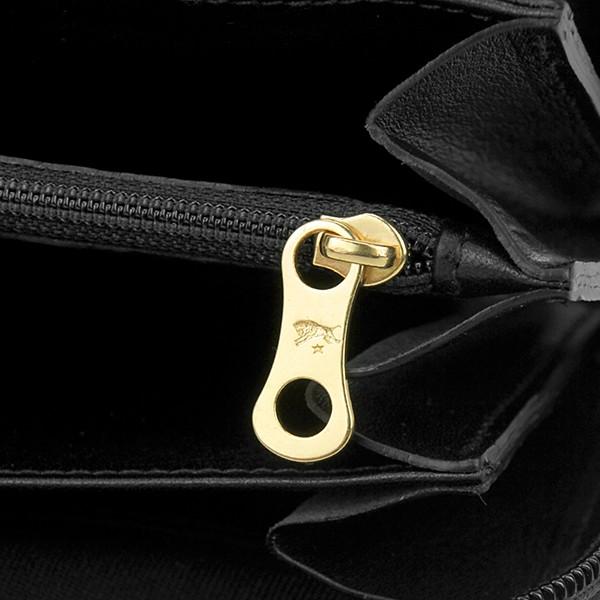 並行輸入 イルビゾンテ  長財布(ラウンドファスナー) ヴァッケッタ C0442 P153 ブラック 黒 爆買 | IL BISONTE | 06