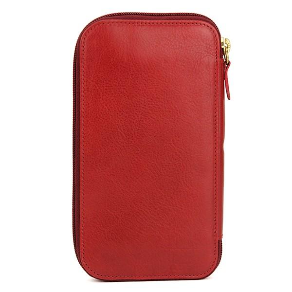 並行輸入 イルビゾンテ 長財布(ラウンドファスナー) ロングウォレット C0442 P245 ダークレッド 赤 爆買 | IL BISONTE | 01