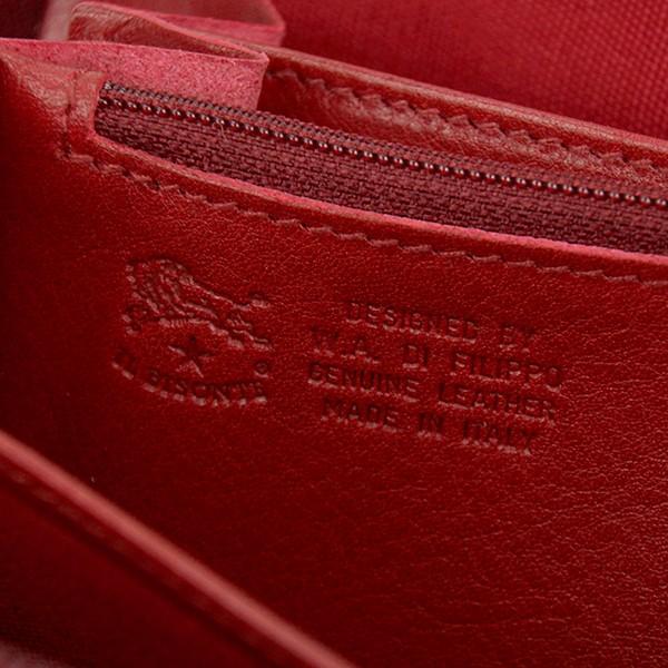 並行輸入 イルビゾンテ 長財布(ラウンドファスナー) ロングウォレット C0442 P245 ダークレッド 赤 爆買 | IL BISONTE | 05