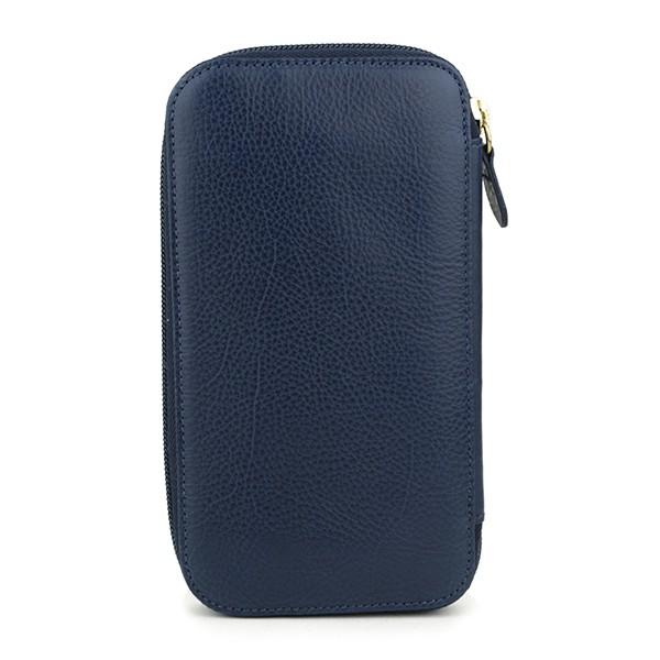 並行輸入 イルビゾンテ 長財布(ラウンドファスナー) ロングウォレット C0442 P 866  ブルー 青 爆買 | IL BISONTE | 01