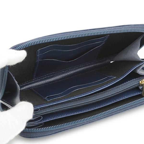 並行輸入 イルビゾンテ 長財布(ラウンドファスナー) ロングウォレット C0442 P 866  ブルー 青 爆買 | IL BISONTE | 04