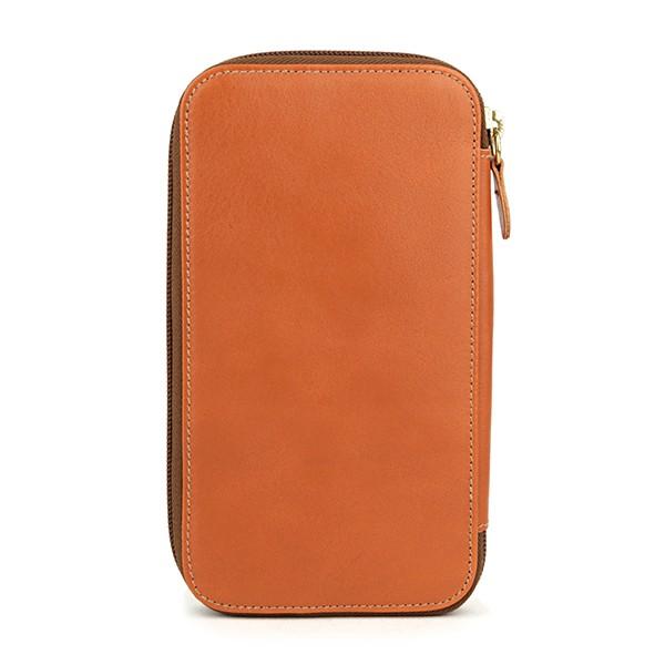 並行輸入 イルビゾンテ  長財布(ラウンドファスナー) ヴァッケッタ C0443 P 145 キャラメル 茶系 爆買 | IL BISONTE | 01