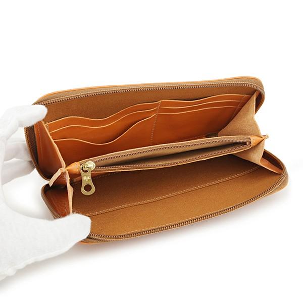 並行輸入 イルビゾンテ  長財布(ラウンドファスナー) ヴァッケッタ C0443 P 145 キャラメル 茶系 爆買 | IL BISONTE | 03