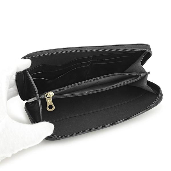 並行輸入 イルビゾンテ  長財布(ラウンドファスナー) ヴァッケッタ C0443 P 153 ブラック 黒 爆買 | IL BISONTE | 03