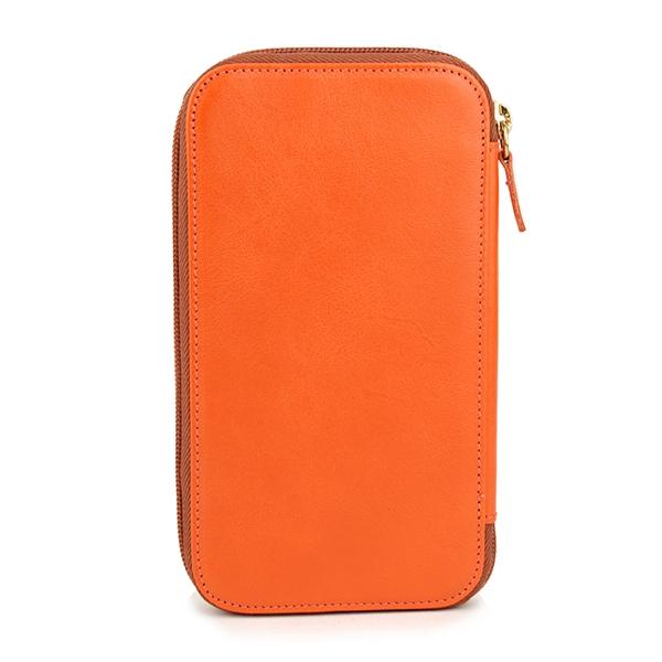 並行輸入 イルビゾンテ  長財布(ラウンドファスナー) ヴァッケッタ C0443 P 166 オレンジ 爆買 | IL BISONTE | 01