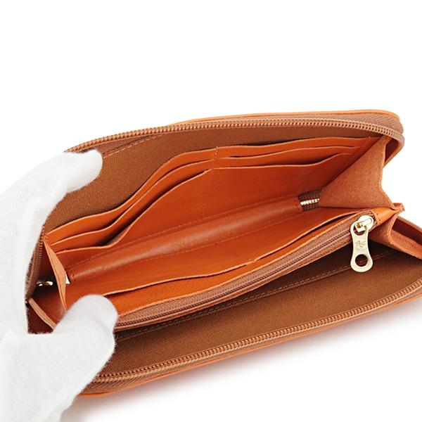 並行輸入 イルビゾンテ  長財布(ラウンドファスナー) ヴァッケッタ C0443 P 166 オレンジ 爆買 | IL BISONTE | 04