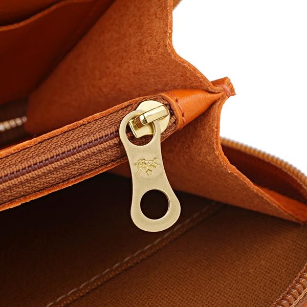 並行輸入 イルビゾンテ  長財布(ラウンドファスナー) ヴァッケッタ C0443 P 166 オレンジ 爆買 | IL BISONTE | 07