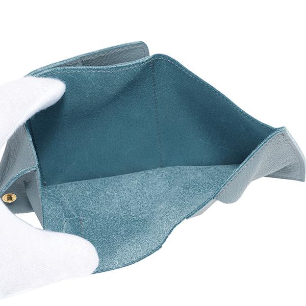 並行輸入 イルビゾンテ  2つ折り財布 ヴァッケッタ C0455 EP 1107 ライトブルー 水色 爆買 | IL BISONTE | 05