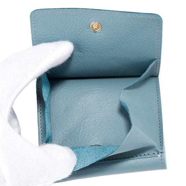 並行輸入 イルビゾンテ  2つ折り財布 ヴァッケッタ C0455 EP 1107 ライトブルー 水色 爆買 | IL BISONTE | 06