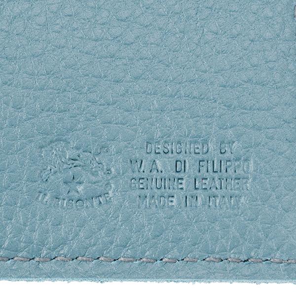 並行輸入 イルビゾンテ  2つ折り財布 ヴァッケッタ C0455 EP 1107 ライトブルー 水色 爆買 | IL BISONTE | 08