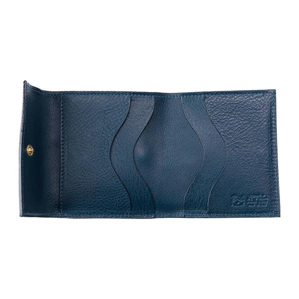 並行輸入 イルビゾンテ  2つ折り財布 ヴァッケッタ C0455 P 866 ネイビー 紺 青 爆買 | IL BISONTE | 03