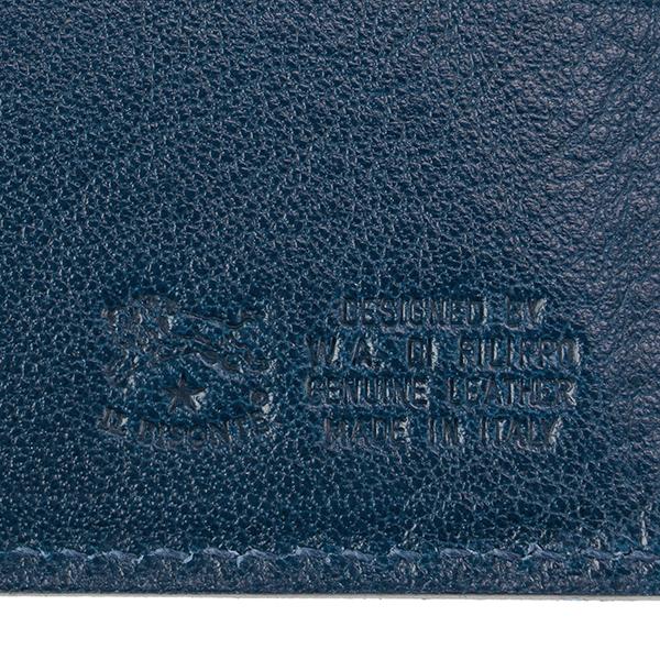 並行輸入 イルビゾンテ  2つ折り財布 ヴァッケッタ C0455 P 866 ネイビー 紺 青 爆買 | IL BISONTE | 08