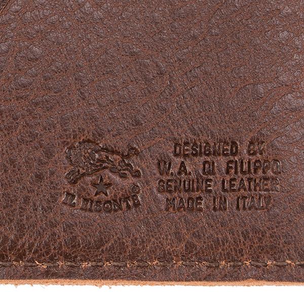 並行輸入 イルビゾンテ 2つ折り財布 IL BISONTE ヴァッケッタ C0455 P 869ユニセックス ブラウン 茶 | IL BISONTE | 08