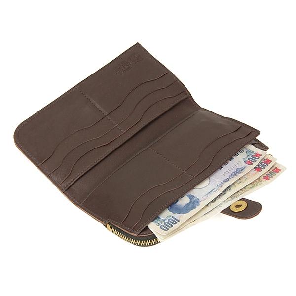並行輸入 イルビゾンテ 長財布 ロングウォレット C0782 MP455 ダークブラウン こげ茶 爆買 | IL BISONTE | 04