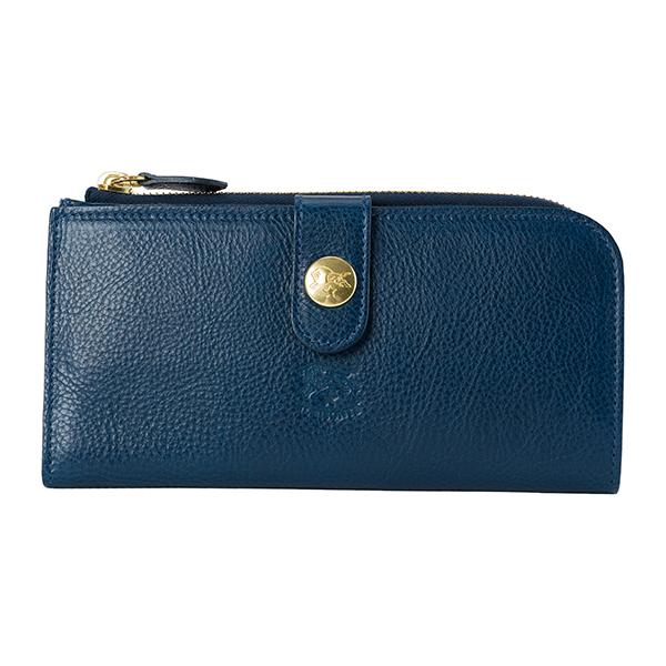 並行輸入 イルビゾンテ 長財布 IL BISONTE ヴァッケッタ C0782 MP 866ユニセックス ネイビー 紺 青 | IL BISONTE
