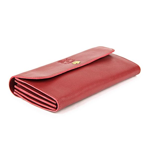 並行輸入 イルビゾンテ 長財布 ヴァッケッタ C0842 P245 ルビーレッド 赤 爆買 | IL BISONTE | 02