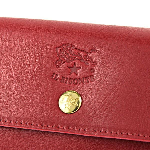 並行輸入 イルビゾンテ 長財布 ヴァッケッタ C0842 P245 ルビーレッド 赤 爆買 | IL BISONTE | 04