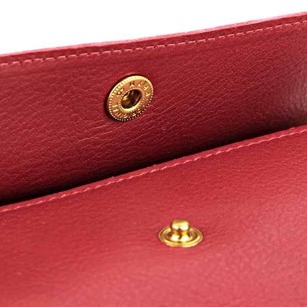 並行輸入 イルビゾンテ 長財布 ヴァッケッタ C0842 P245 ルビーレッド 赤 爆買 | IL BISONTE | 05