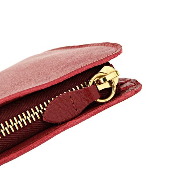 並行輸入 イルビゾンテ 長財布 ヴァッケッタ C0909 P245 ルビーレッド 赤 爆買 | IL BISONTE | 05