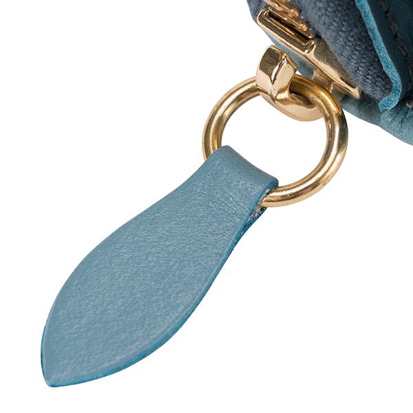 並行輸入 イルビゾンテ  2つ折り財布 ヴァッケッタ C0960 EP 1107 ライトブルー 水色 爆買 | IL BISONTE | 08