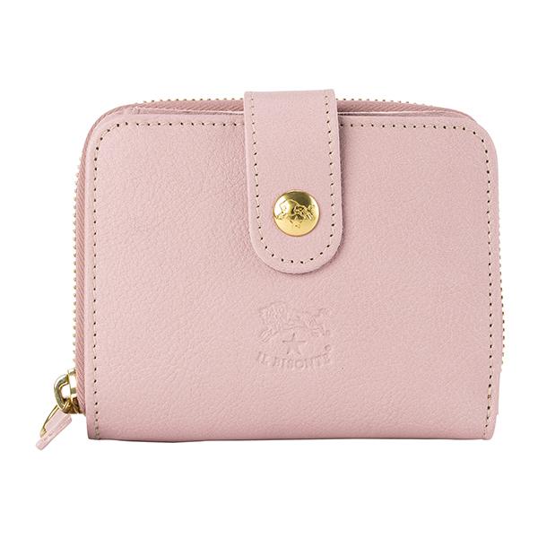 並行輸入 イルビゾンテ  2つ折り財布 ヴァッケッタ C0960 EP 1108 ダスティ ピンク 爆買 | IL BISONTE