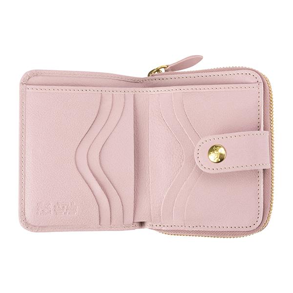 並行輸入 イルビゾンテ  2つ折り財布 ヴァッケッタ C0960 EP 1108 ダスティ ピンク 爆買 | IL BISONTE | 03