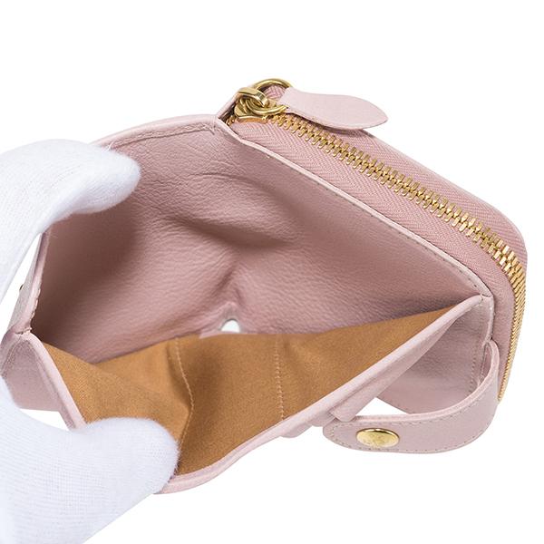 並行輸入 イルビゾンテ  2つ折り財布 ヴァッケッタ C0960 EP 1108 ダスティ ピンク 爆買 | IL BISONTE | 05