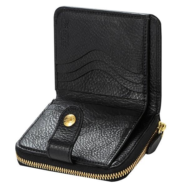 並行輸入 イルビゾンテ 2つ折り財布 IL BISONTE ヴァッケッタ C0960 P 153ユニセックス ブラック 黒 | IL BISONTE | 05