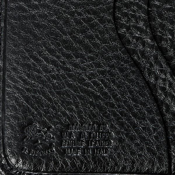 並行輸入 イルビゾンテ 2つ折り財布 IL BISONTE ヴァッケッタ C0960 P 153ユニセックス ブラック 黒 | IL BISONTE | 07
