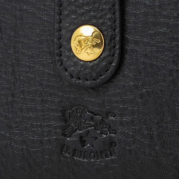 並行輸入 イルビゾンテ 2つ折り財布 IL BISONTE ヴァッケッタ C0960 P 153ユニセックス ブラック 黒 | IL BISONTE | 08