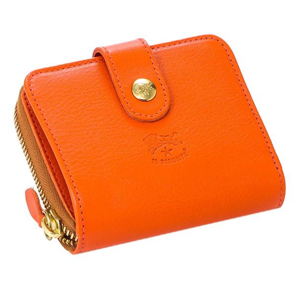 並行輸入 イルビゾンテ  2つ折り財布 ヴァッケッタ C0960 P 166 オレンジ 爆買 | IL BISONTE | 02