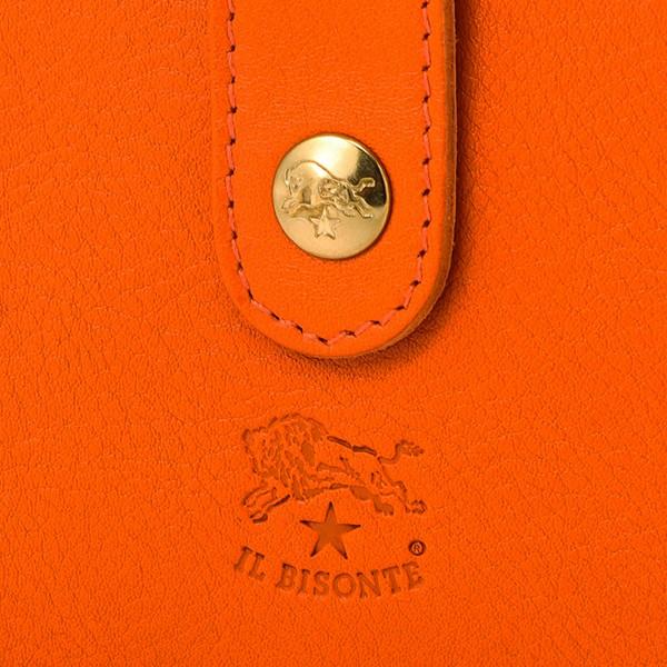 並行輸入 イルビゾンテ  2つ折り財布 ヴァッケッタ C0960 P 166 オレンジ 爆買 | IL BISONTE | 08