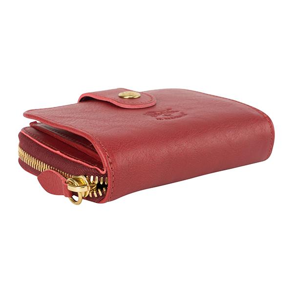 並行輸入 イルビゾンテ 2つ折り財布 IL BISONTE ヴァッケッタ C0960 P 245ユニセックス レッド 赤 | IL BISONTE | 02