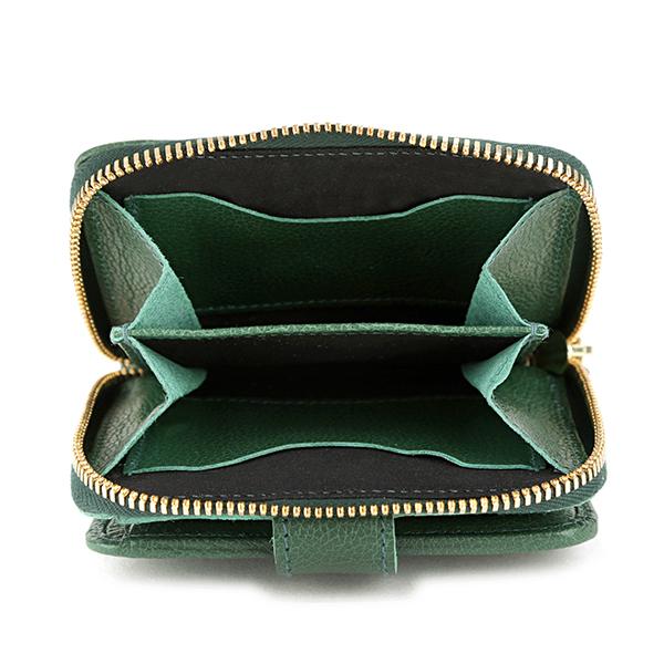 並行輸入 イルビゾンテ 2つ折り財布 IL BISONTE ヴァッケッタ C0960 P 293 SMW067 PV0004 GR102ユニセックス グリーン 緑 | IL BISONTE | 05
