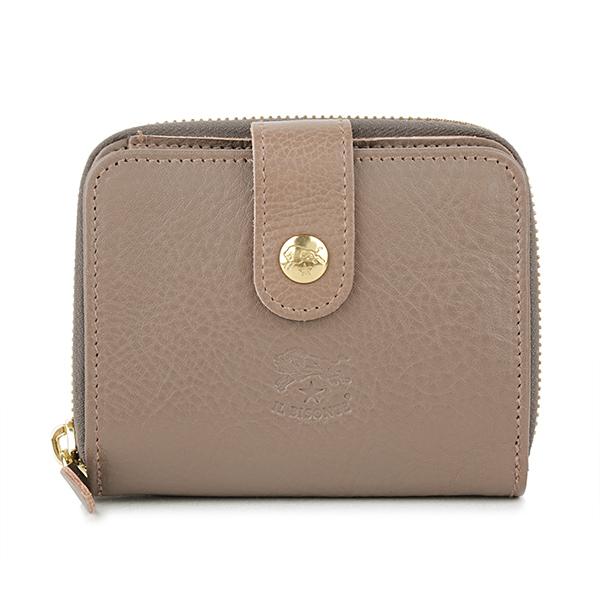 並行輸入 イルビゾンテ 2つ折り財布 IL BISONTE ヴァッケッタ C0960 P 618 SMW067 PV0005 GY107ユニセックス グレージュ | IL BISONTE