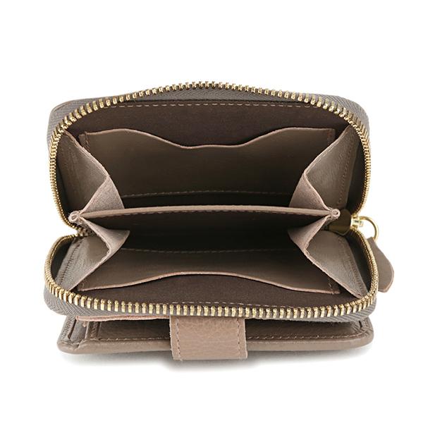 並行輸入 イルビゾンテ 2つ折り財布 IL BISONTE ヴァッケッタ C0960 P 618 SMW067 PV0005 GY107ユニセックス グレージュ | IL BISONTE | 05