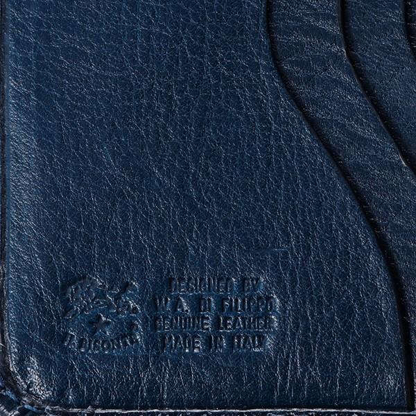 並行輸入 イルビゾンテ 2つ折り財布 IL BISONTE ヴァッケッタ C0960 P 866ユニセックス ブルー 青 | IL BISONTE | 07