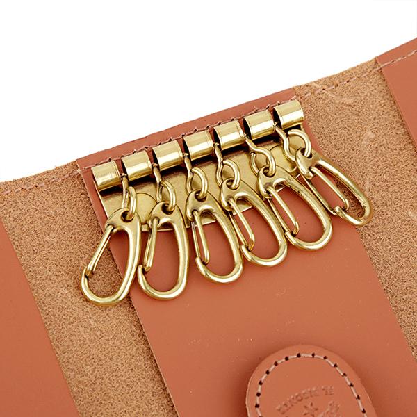 並行輸入 イルビゾンテ キーケース IL BISONTE ヴァッケッタ C0966 EP 3052 SKH045 PG0001 OR145ユニセックス テラコッタ | IL BISONTE | 04